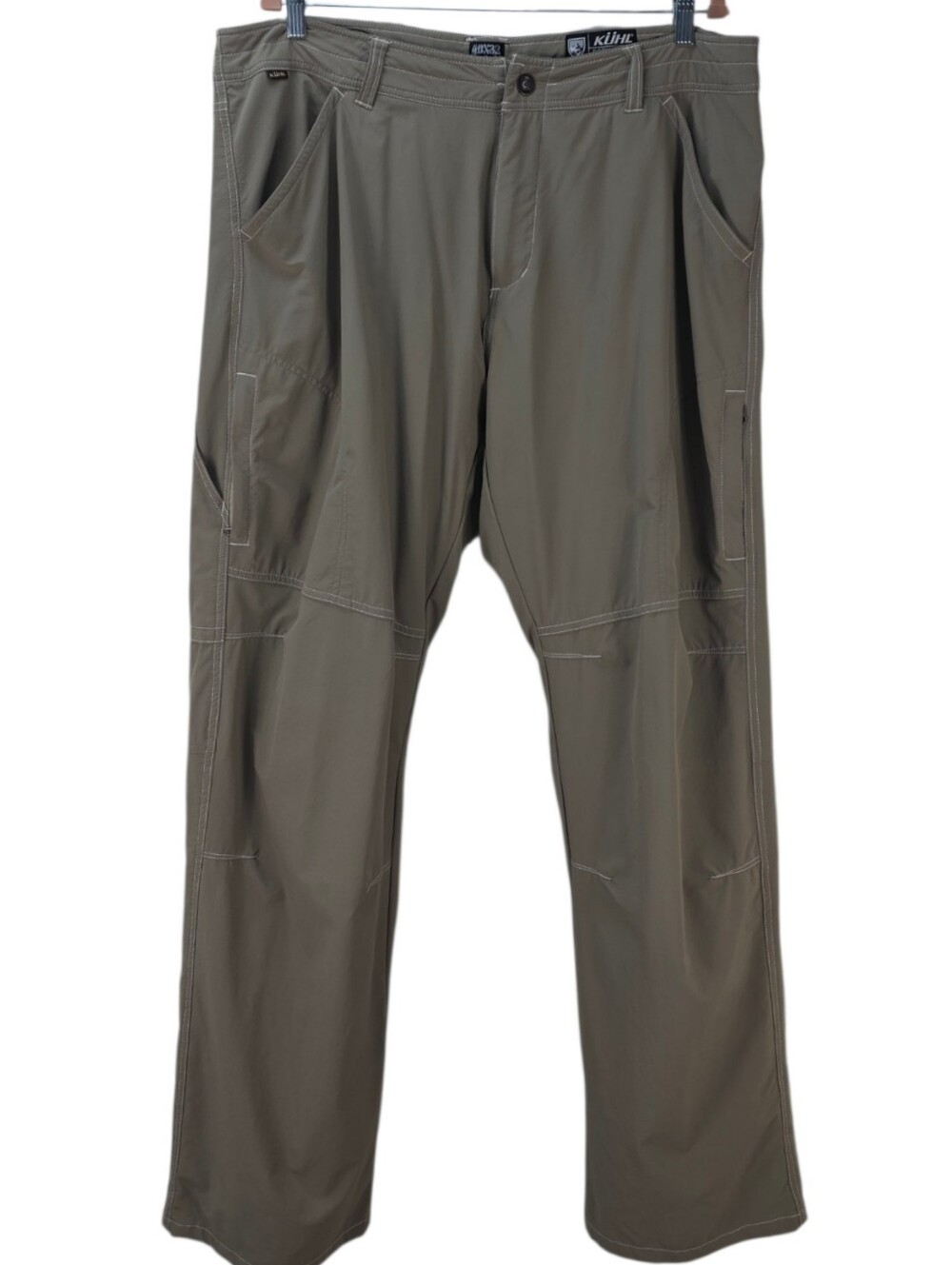 KÜHL Renegade Cargo Hiking Pants 40x32 Olive Green Nylon Stretch Trail